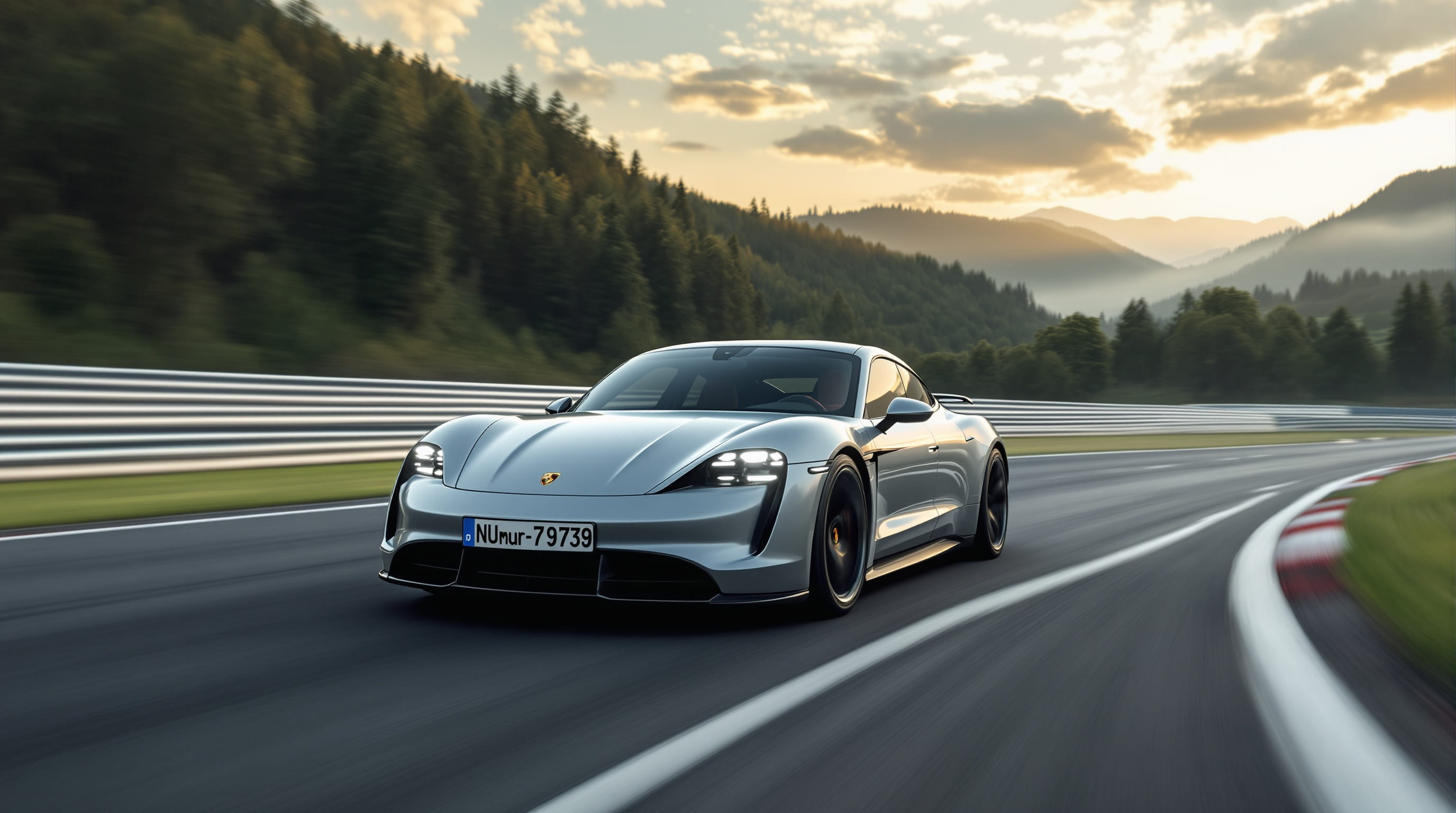 2025 Porsche Taycan Turbo GT Sets New EV Lap Record at Nürburgring