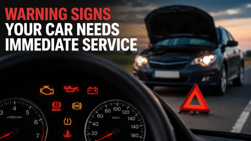 Warning signs your car needs immediate service