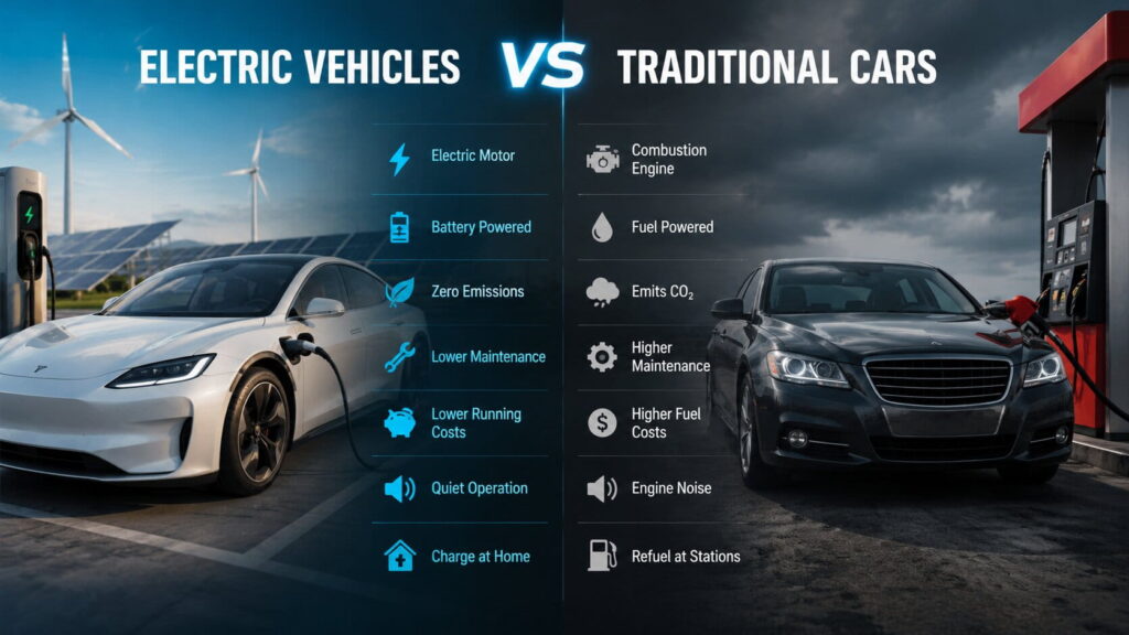 What makes electric vehicles different from traditional cars